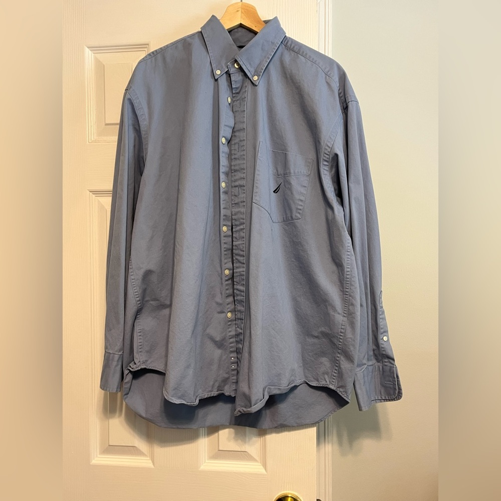 Blue Long Sleeve Button Down